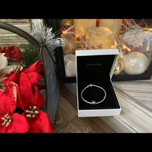 Pandora bracelet with Christmas charm